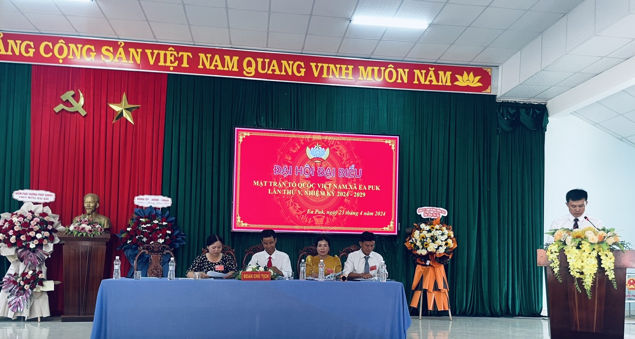 Đại hội đại biểu MTTQ Việt Nam xã Ea Puk lần thứ V, nhiệm kỳ 2024 – 2029